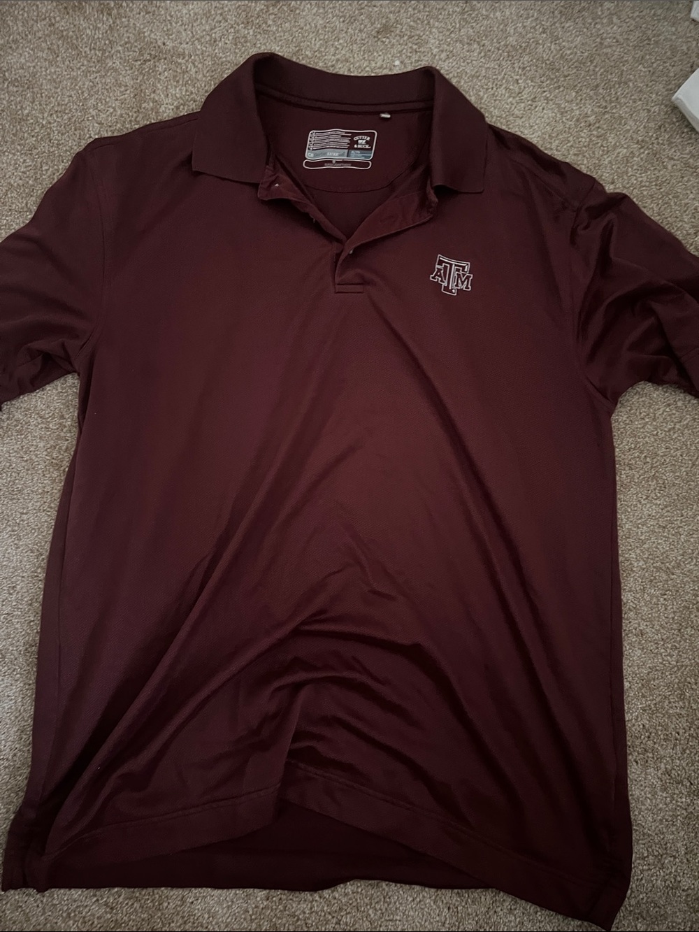 Cutter & Buck Texas A&M Maroon Performance Polo
